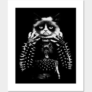 Black Metal Cat Posters and Art